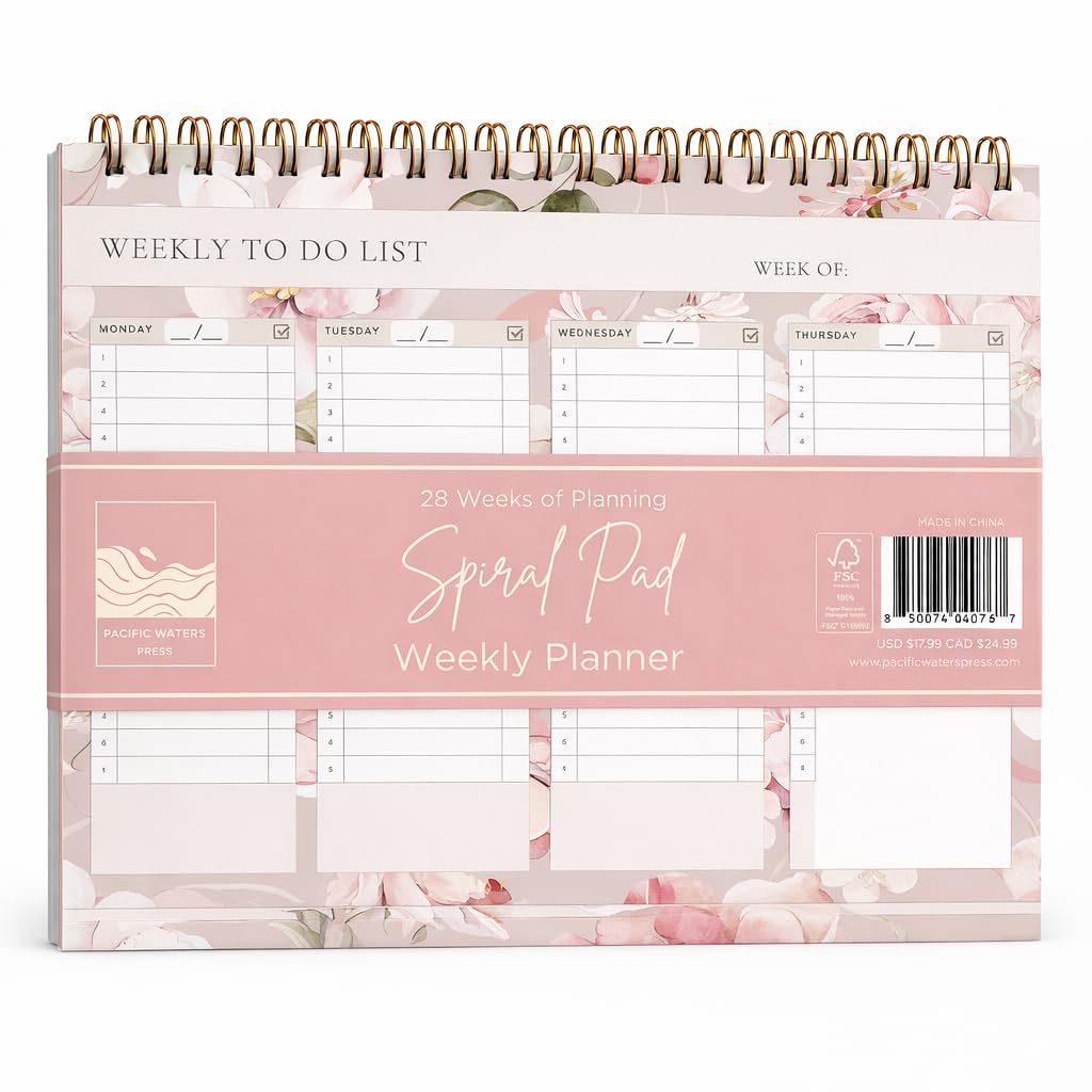 Weekly Planner - Spiral Pad