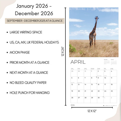 '26 Wall Calendar - Baby Animals