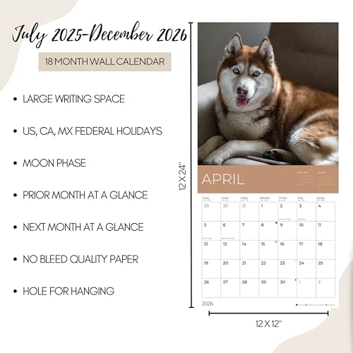 '26 Wall Calendar - Dogs - 18mo