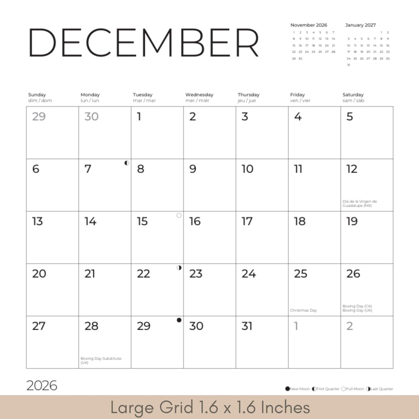 '26 Wall Calendar - Baby Animals