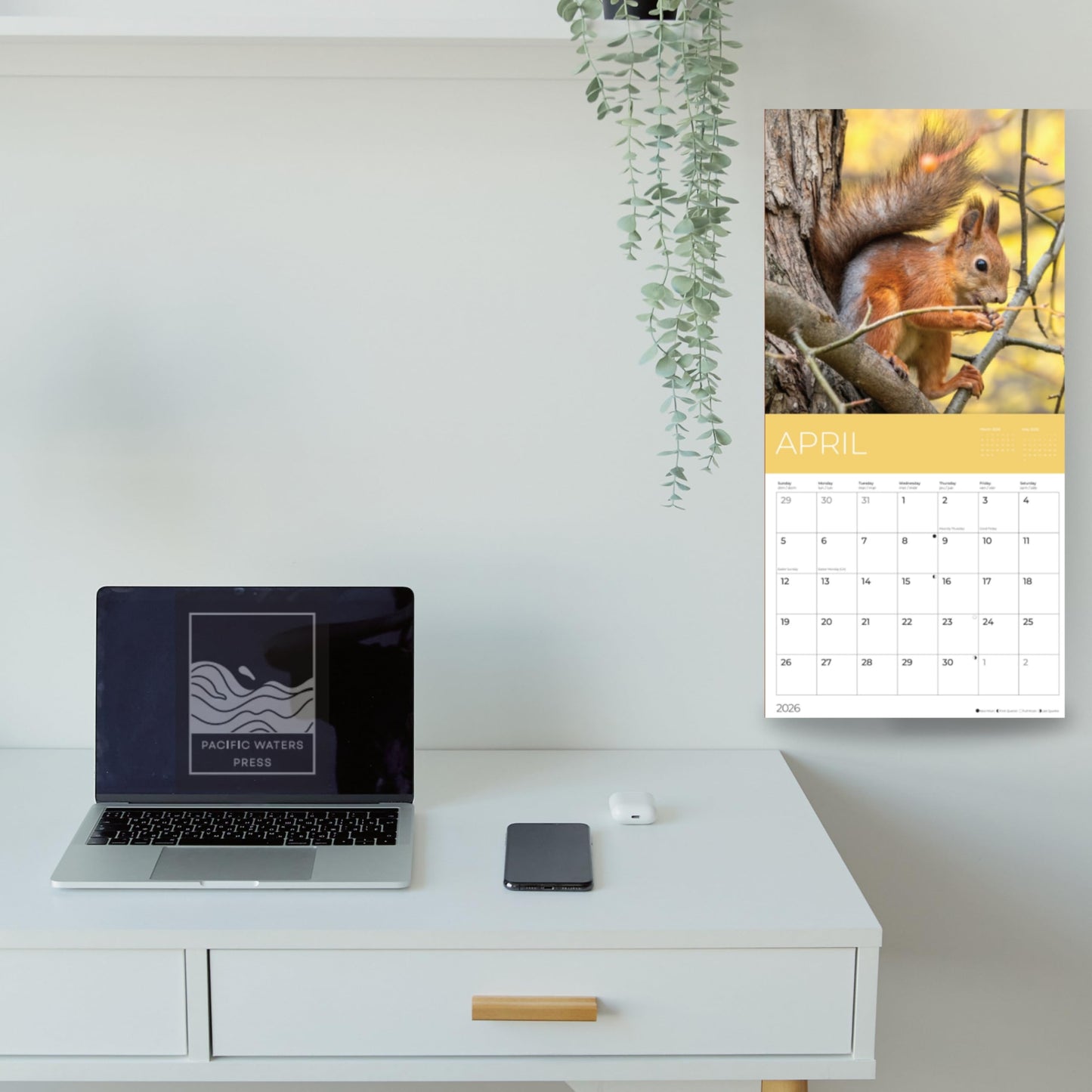 '26 Wall Calendar - Cows, Owls, & Woodland Creatures