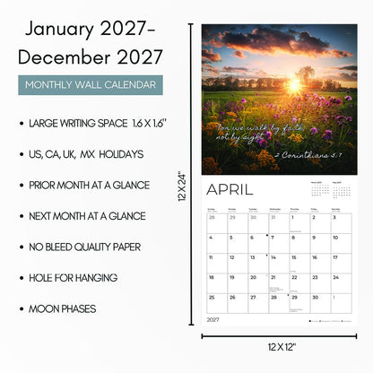'27 Wall Calendar - Bible Blessings