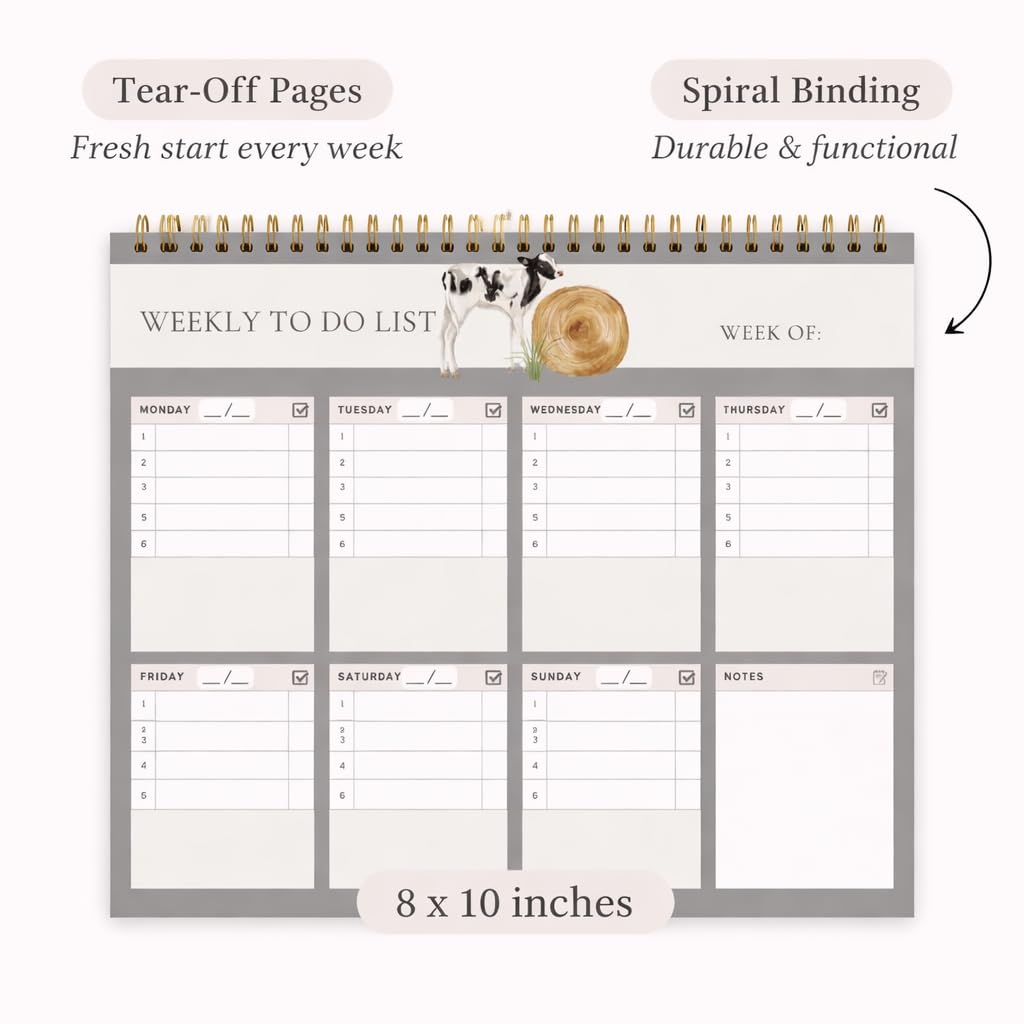PFC: Weekly Planner - Spiral Pad - Gives Back!
