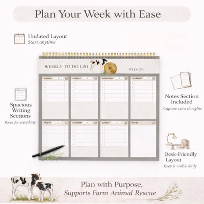 PFC: Weekly Planner - Spiral Pad - Gives Back!