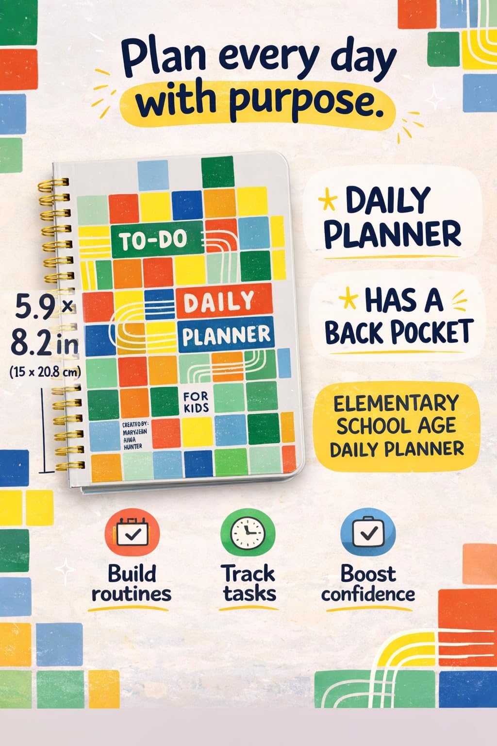 Kids Daily To-Do Journal - M. Hunter