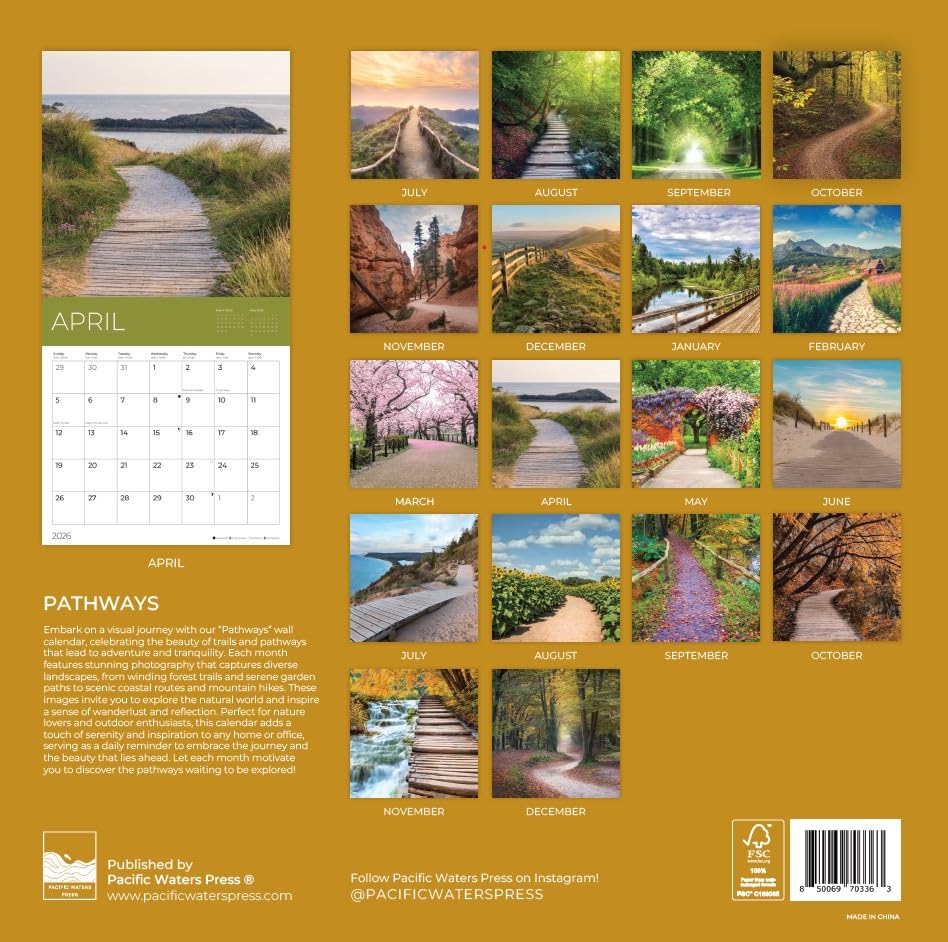 '26 Wall Calendar - Pathways - 18mo
