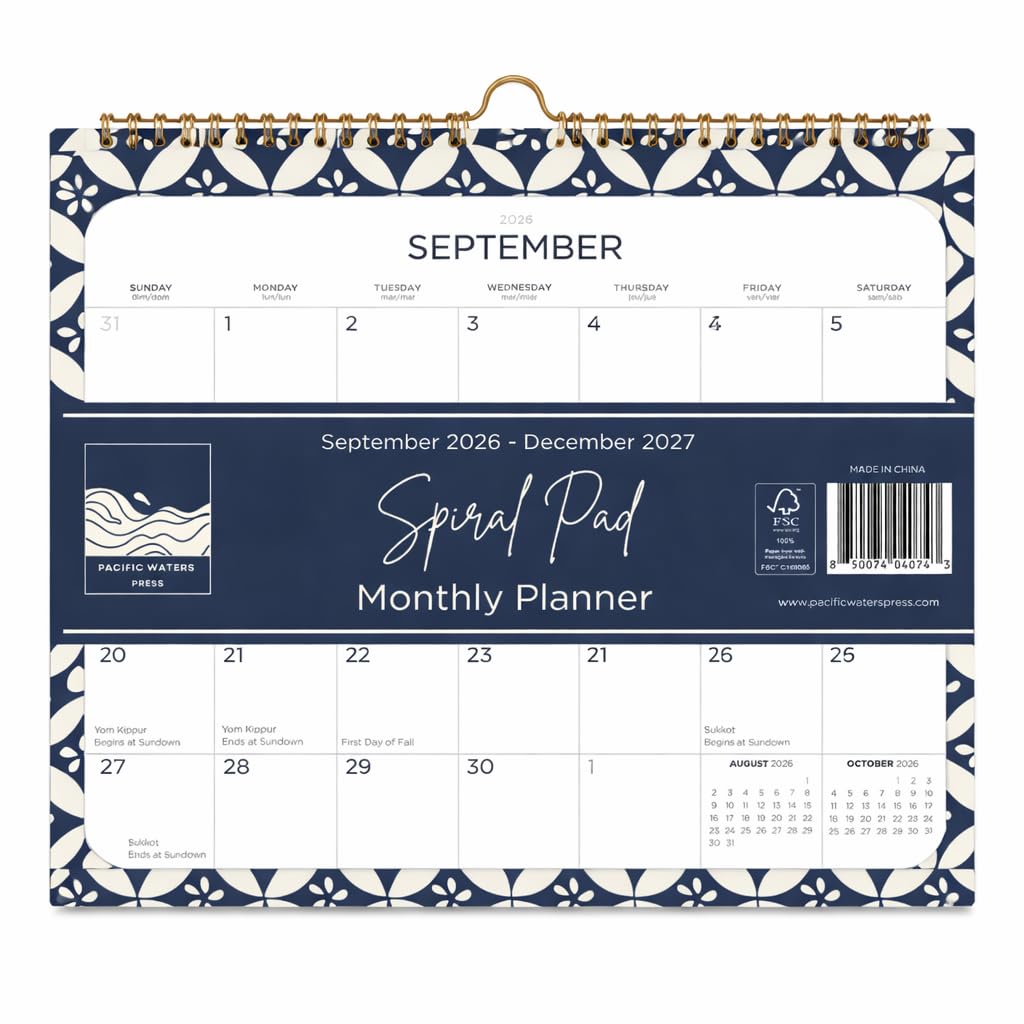 '26-'27 Wall Calendar - Spiral