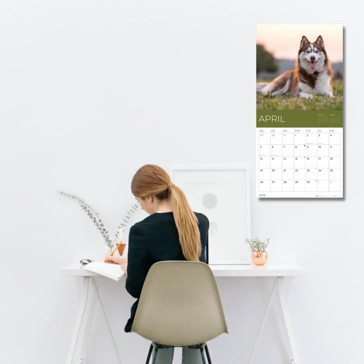'26 Wall Calendar - Animals - 18mo