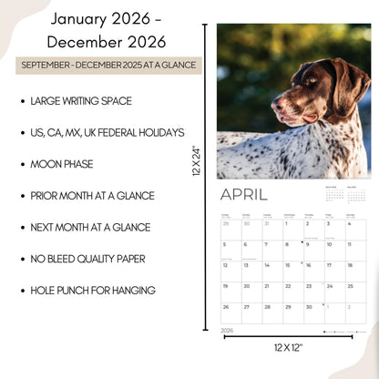 '26 Wall Calendar - Dogs