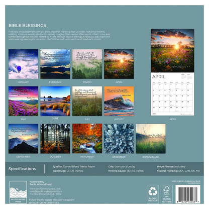 '27 Wall Calendar - Bible Blessings
