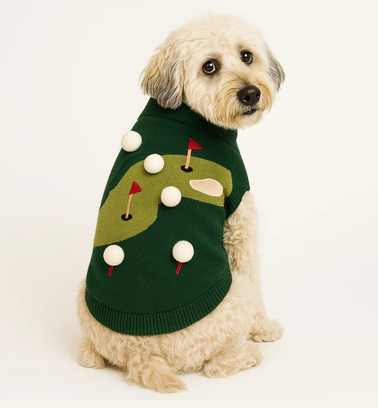 PFC x Found my Animal - Let's Play Golf Dog Sweater
