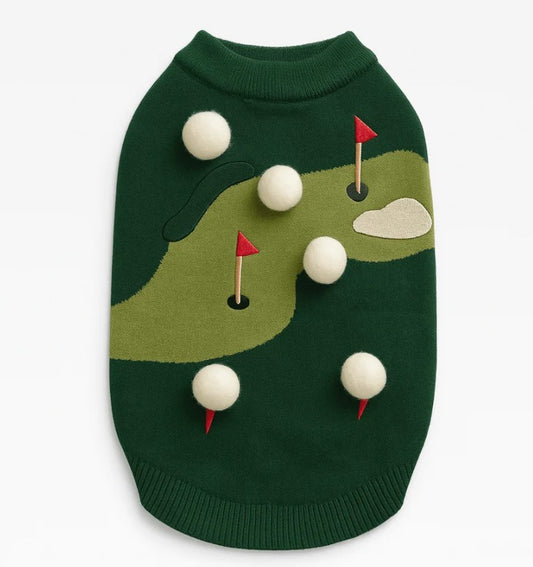 PFC x Found my Animal - Let's Play Golf Dog Sweater