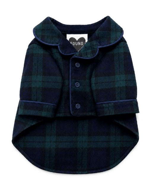 PFC x Found my Animal - Plaid Pajamas Dog Sweater