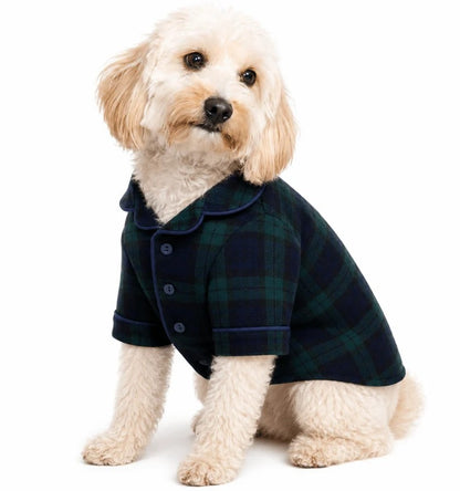 PFC x Found my Animal - Plaid Pajamas Dog Sweater